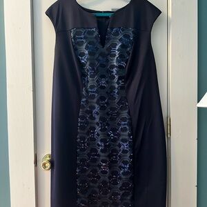 DB Established 1962 - Elegant Navy Cocktail Sequin Dress